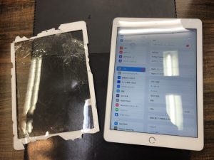 iPad６ガラス割れ修理