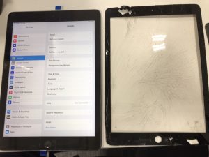 iPad５ガラス割れ交換