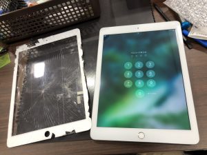 iPadガラス割れ 各機種に対応