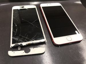 iphone　画面割れ　修理